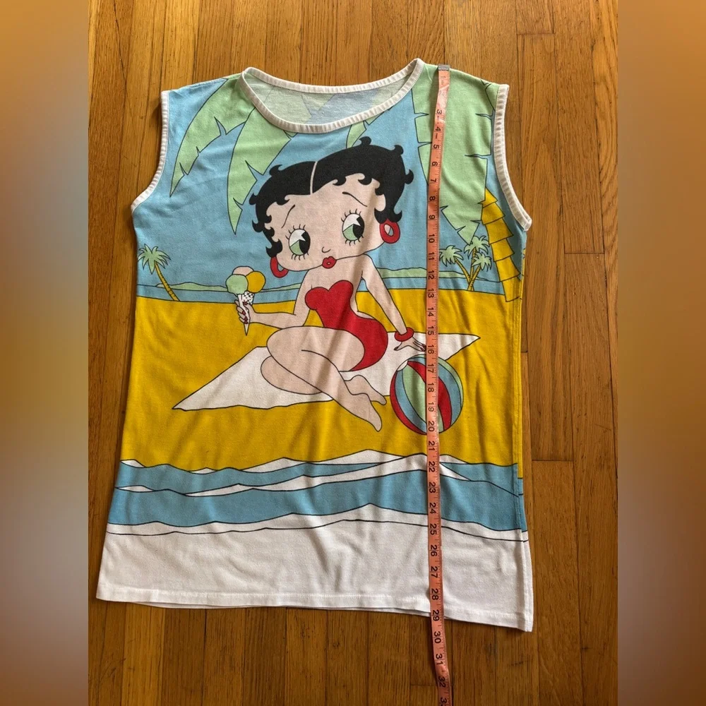 80s Vintage Single Stitch Betty Boop Beach Sleep Shirt Sz M - Picture 6 of 6